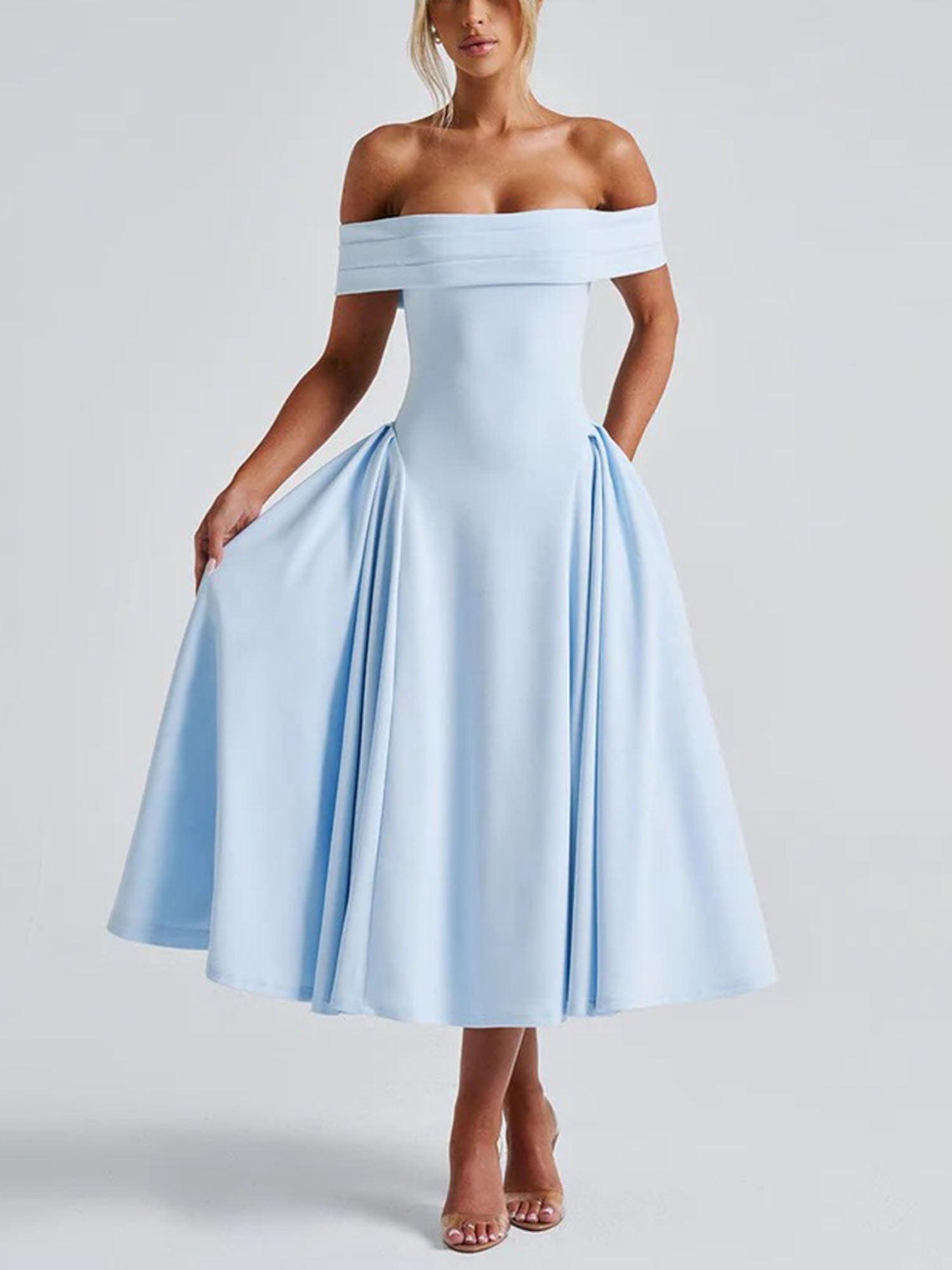 vintage inspired midi dress Summer Midi Dress
