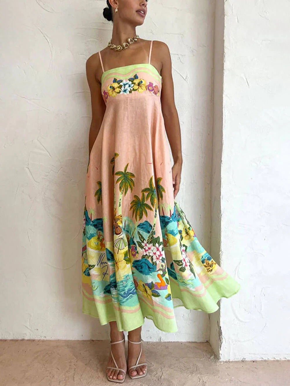 Tropical Paradise Maxi Dress Gretachic Tropical Paradise Maxi Dress Gretachic