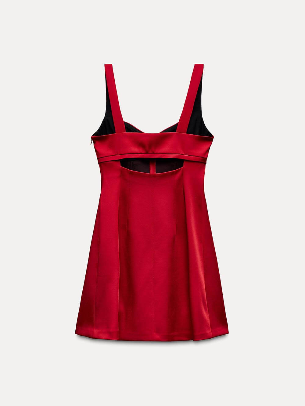 Red Strapless A-Line Mini Dress