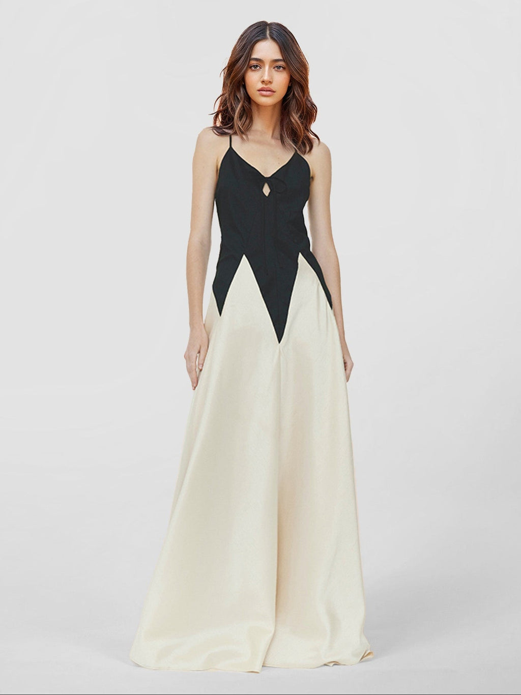 Floral Maxi Dress with Sweetheart Neckline