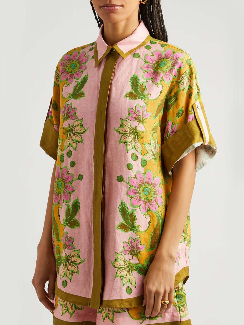 Set Baju &amp; Seluar Pendek Botani Tropika