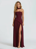 Slit Veil Maxi Dress