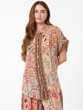 Terracotta Paisley Camp Shirt