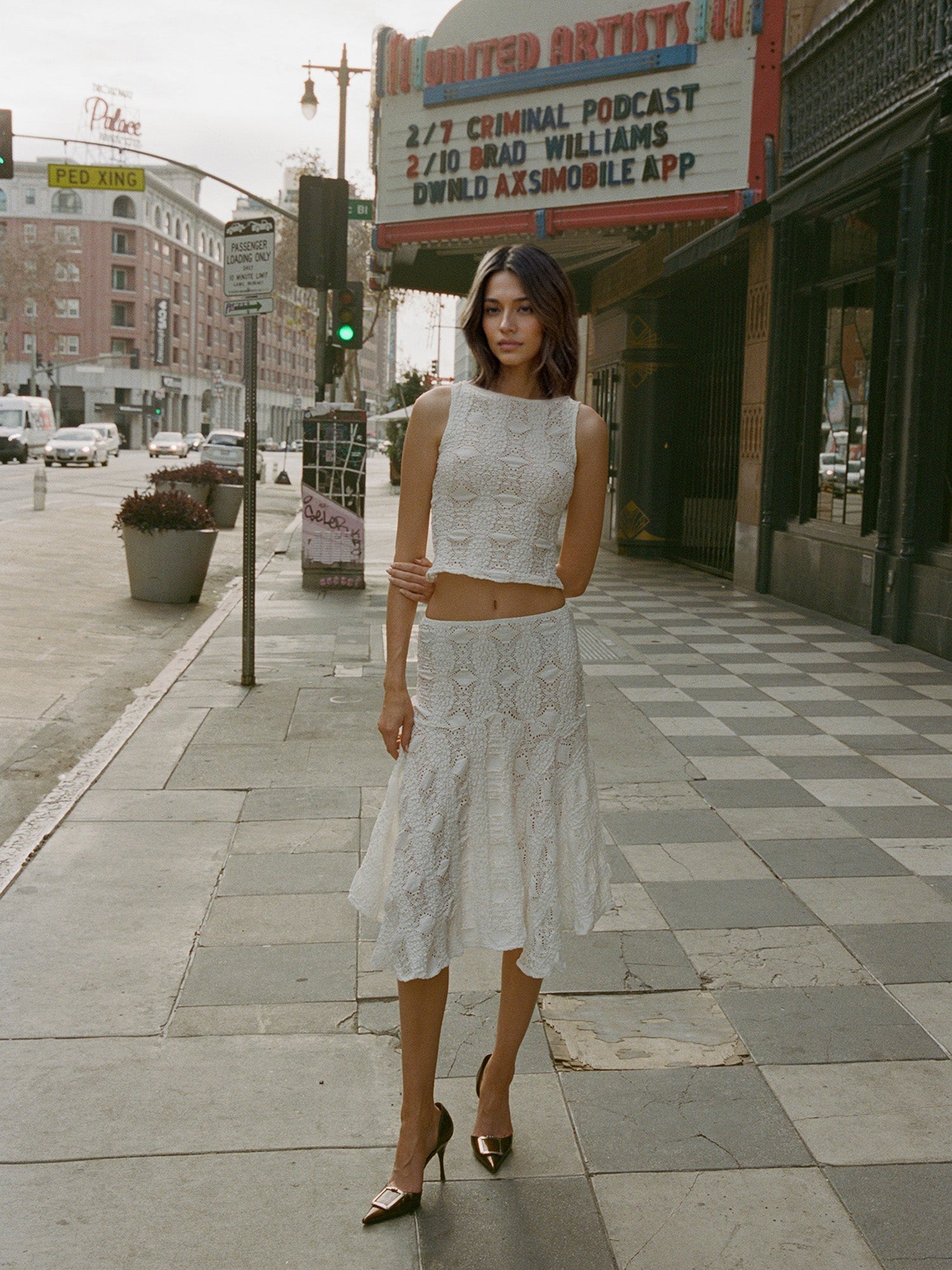 Sexy  Short Vest Skirt Two-Piece Set