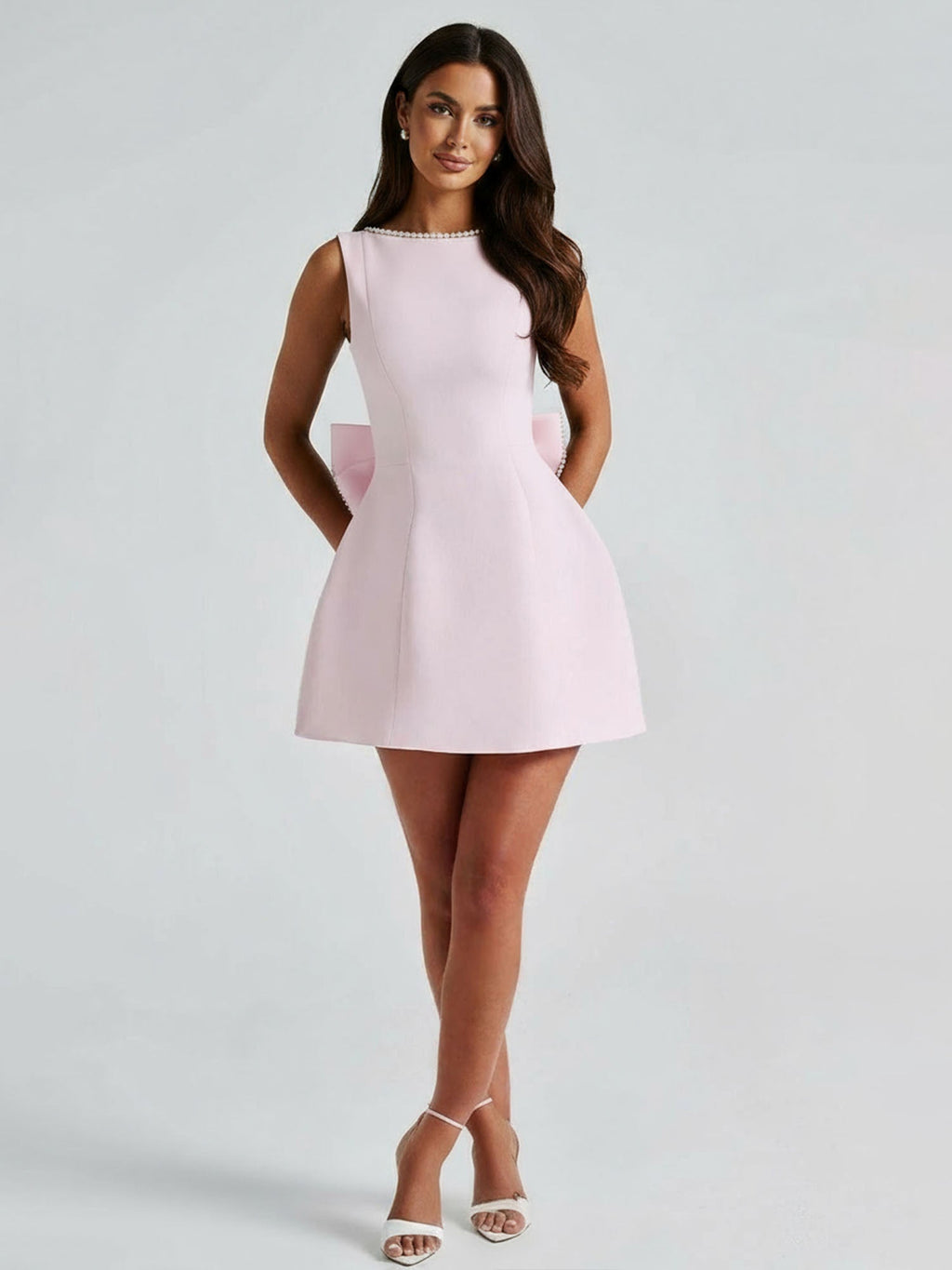 Pink Classic Mini Dress Gala Serenity