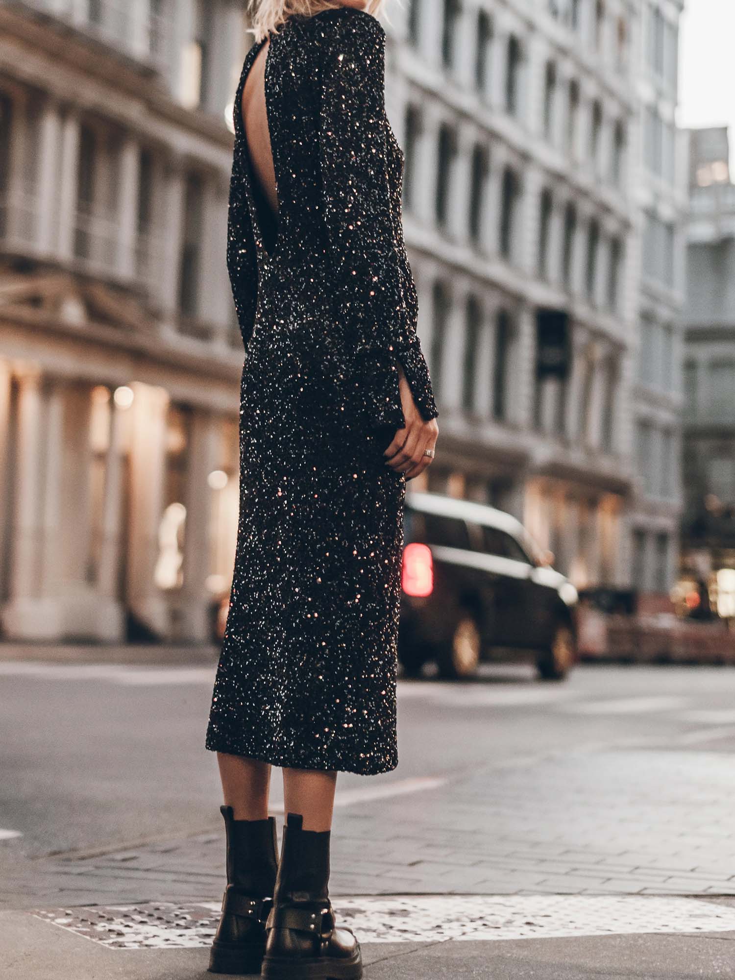 sparkling midi dress Novalie