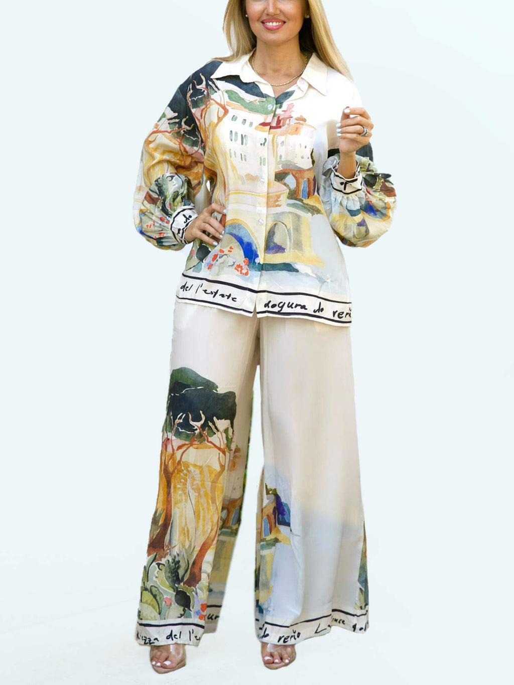Artful Landscape Relaxed Shirt