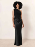 Black Bold Maxi Dress Party Elegance