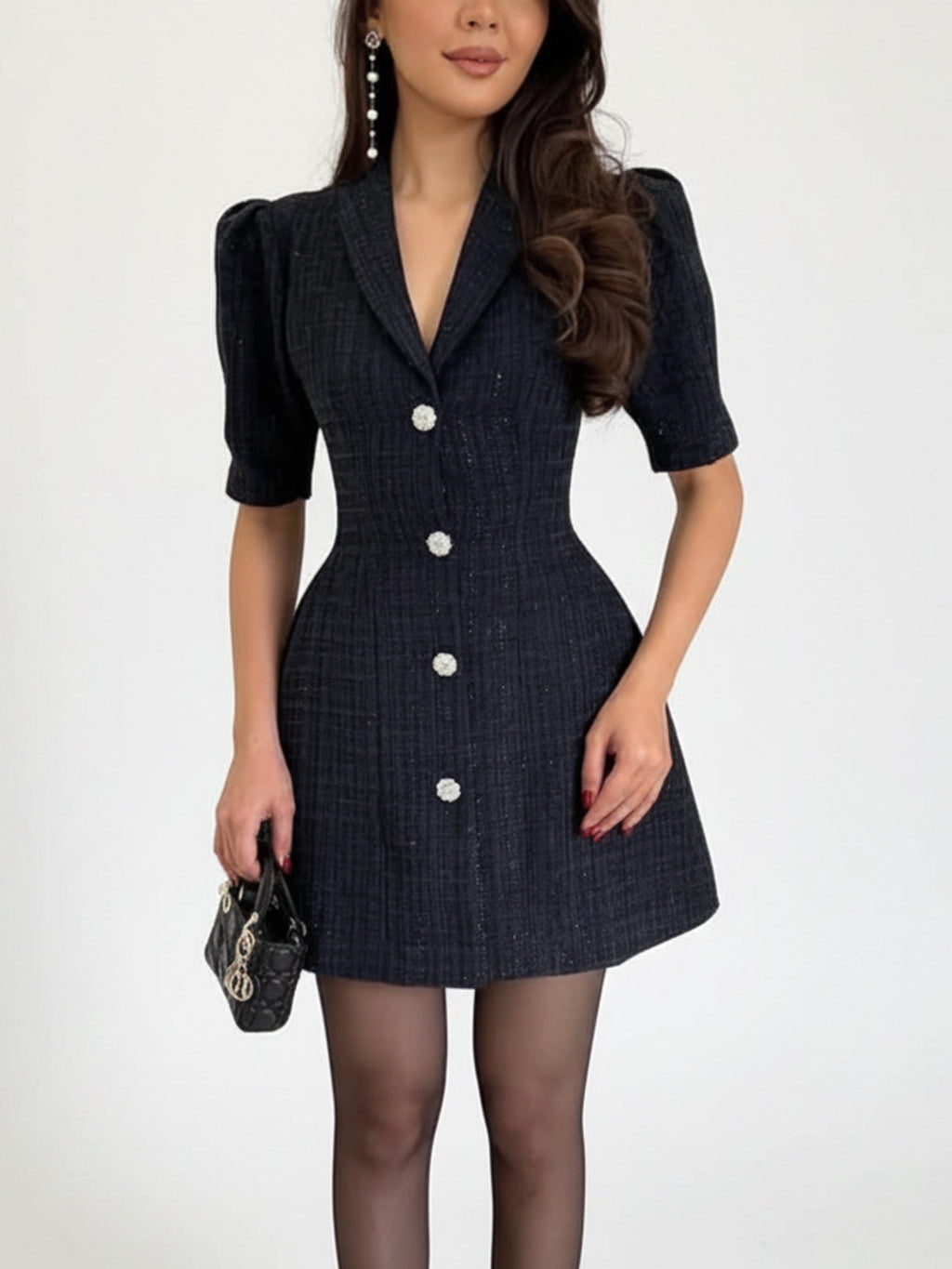 Puffed Twilight Mini Dress