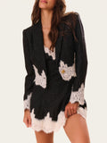 Blazer Renda Jalur Pin