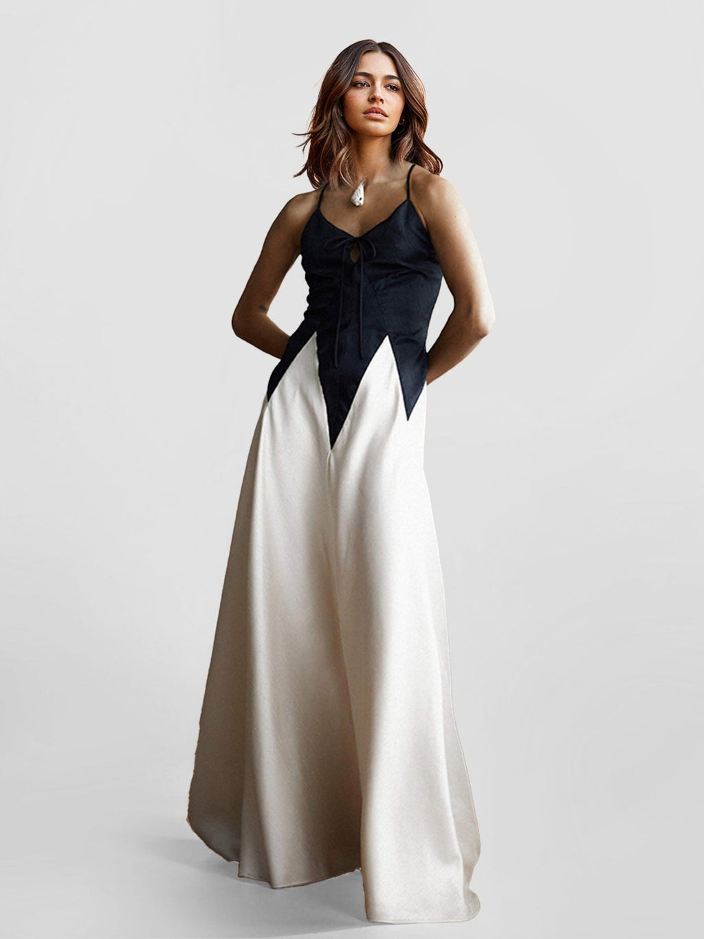 Floral Maxi Dress with Sweetheart Neckline