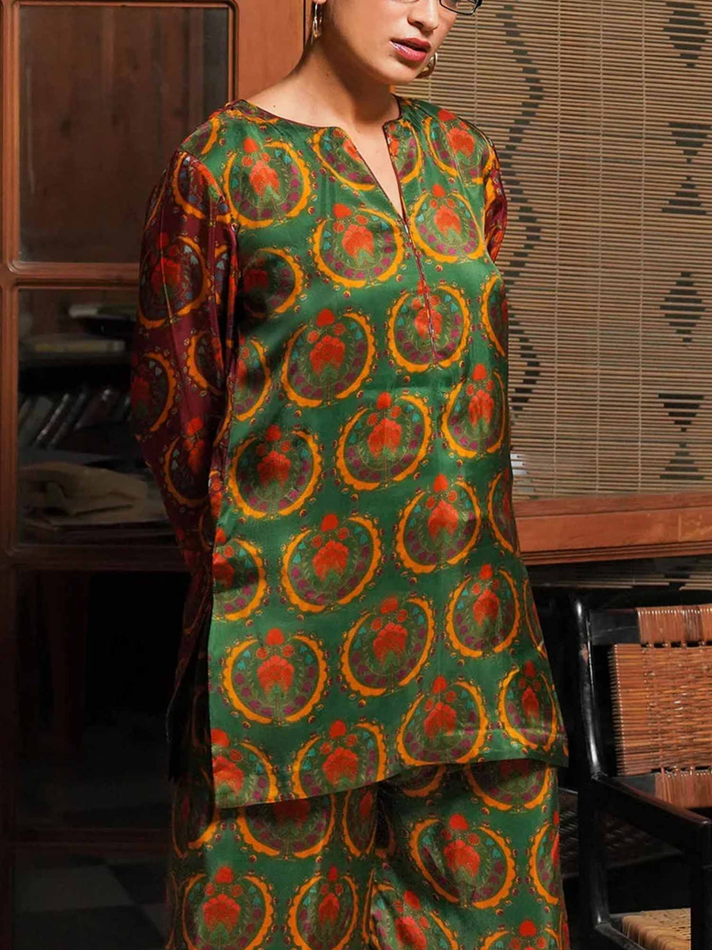 Printed Long Sleeve Top