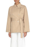 Belted Khaki Trench Jacket