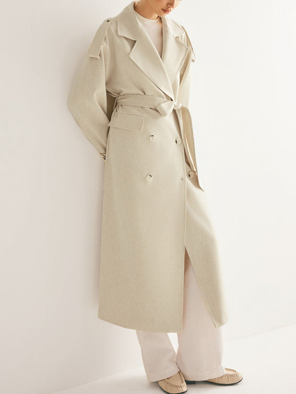 Kot Trench Beige