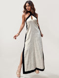 Color Block Maxi Dress