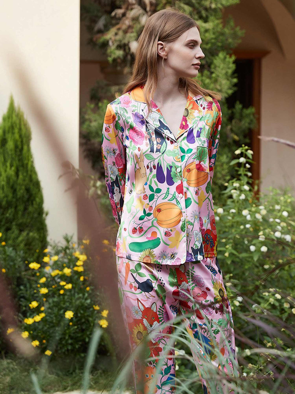 Pumpkin Garden Pajama Set