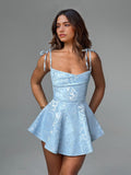 Sweetheart Neckline Skater Mini Dress