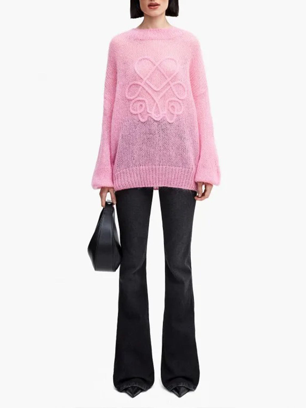 Sweater Harmoni Kotak-kotak Pinl