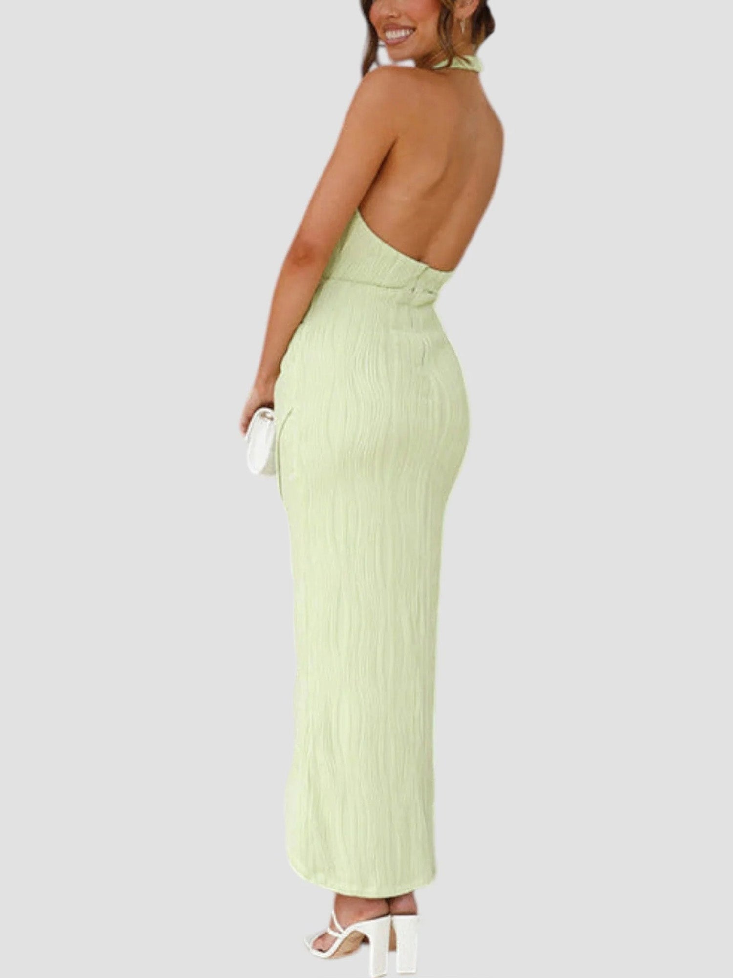 pistachio green midi dress Tiffany Rose Waterfall Midi Maternity Dress (Pistachio)