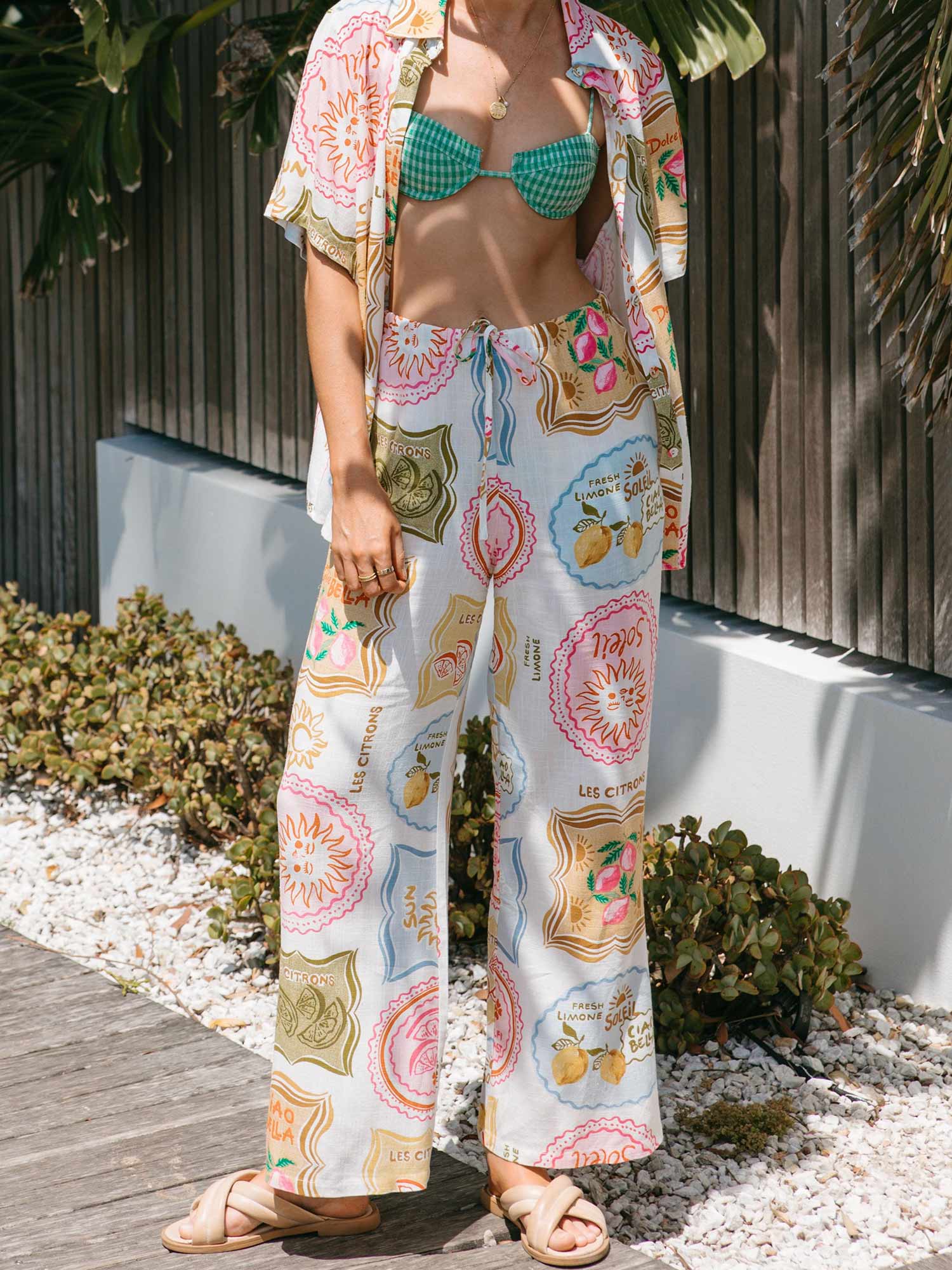 Tropical Fruit Oversized Shirt