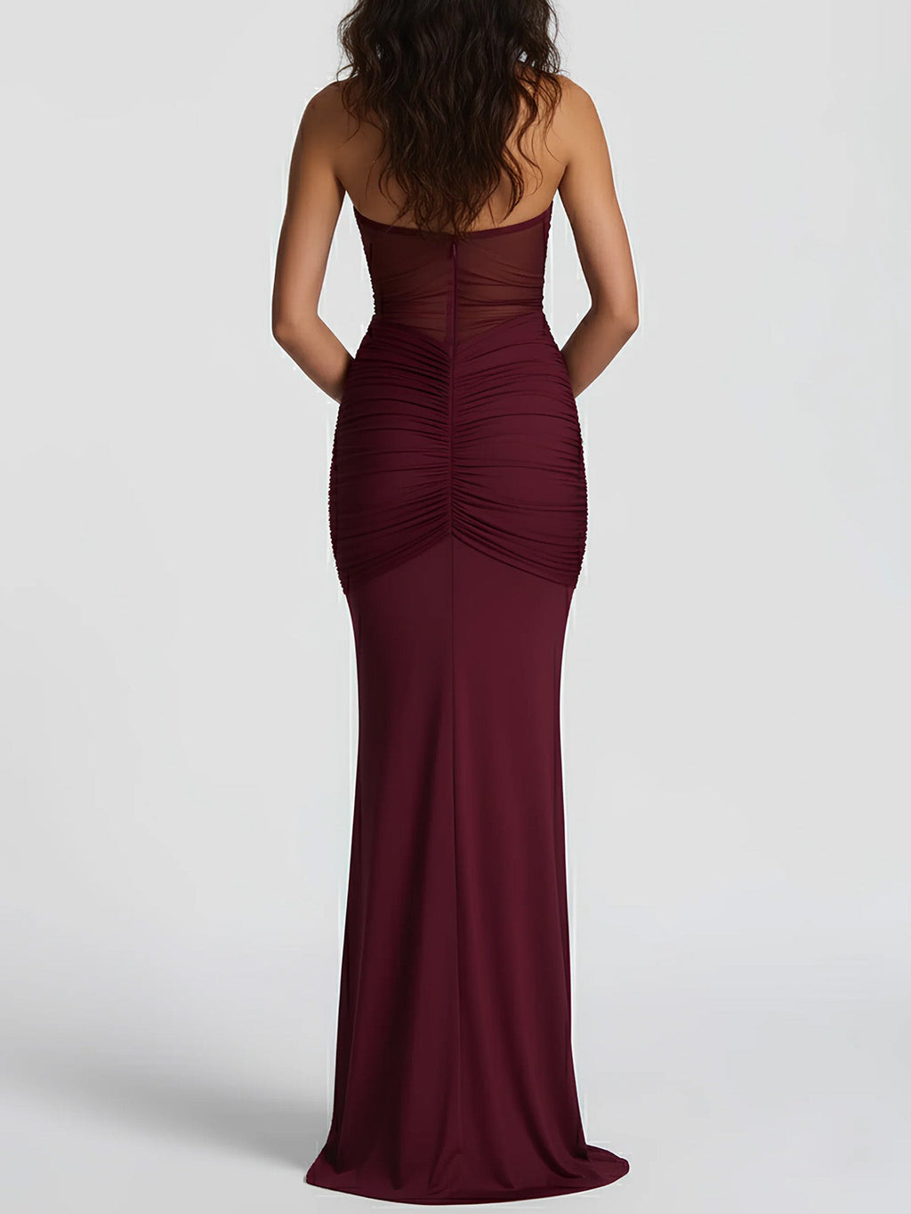 Black Draped Halter Maxi Dress Sheer Elegance