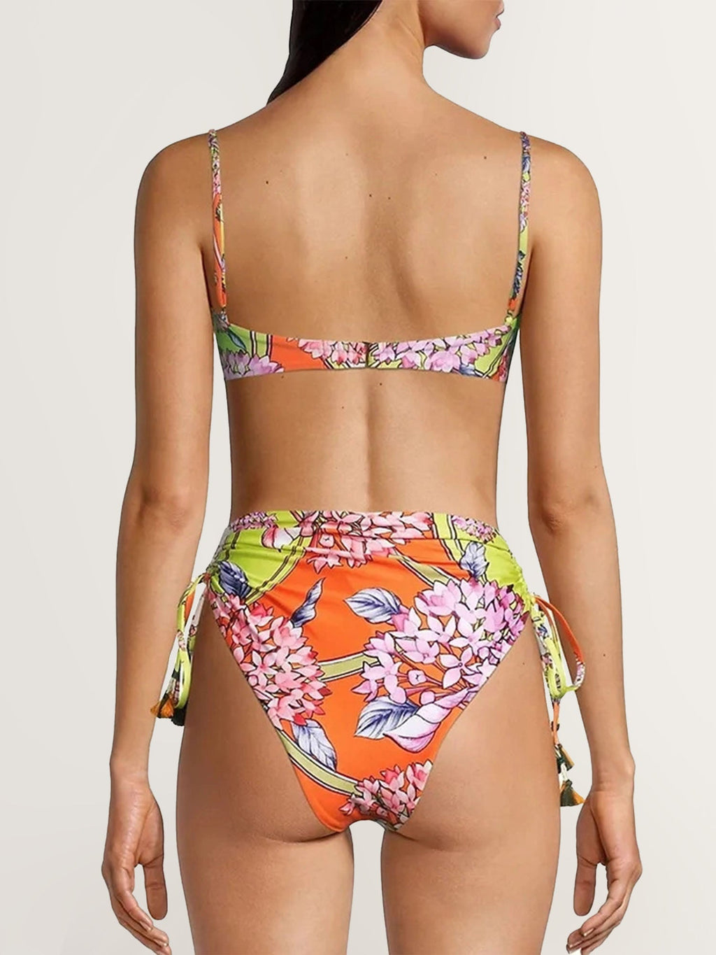 Floral Print Triangle Bikini