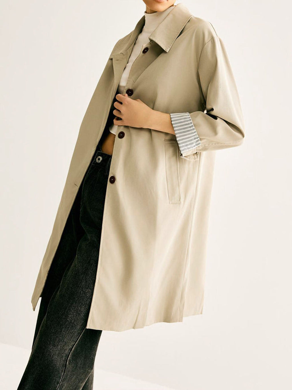 Beige Trench Coat