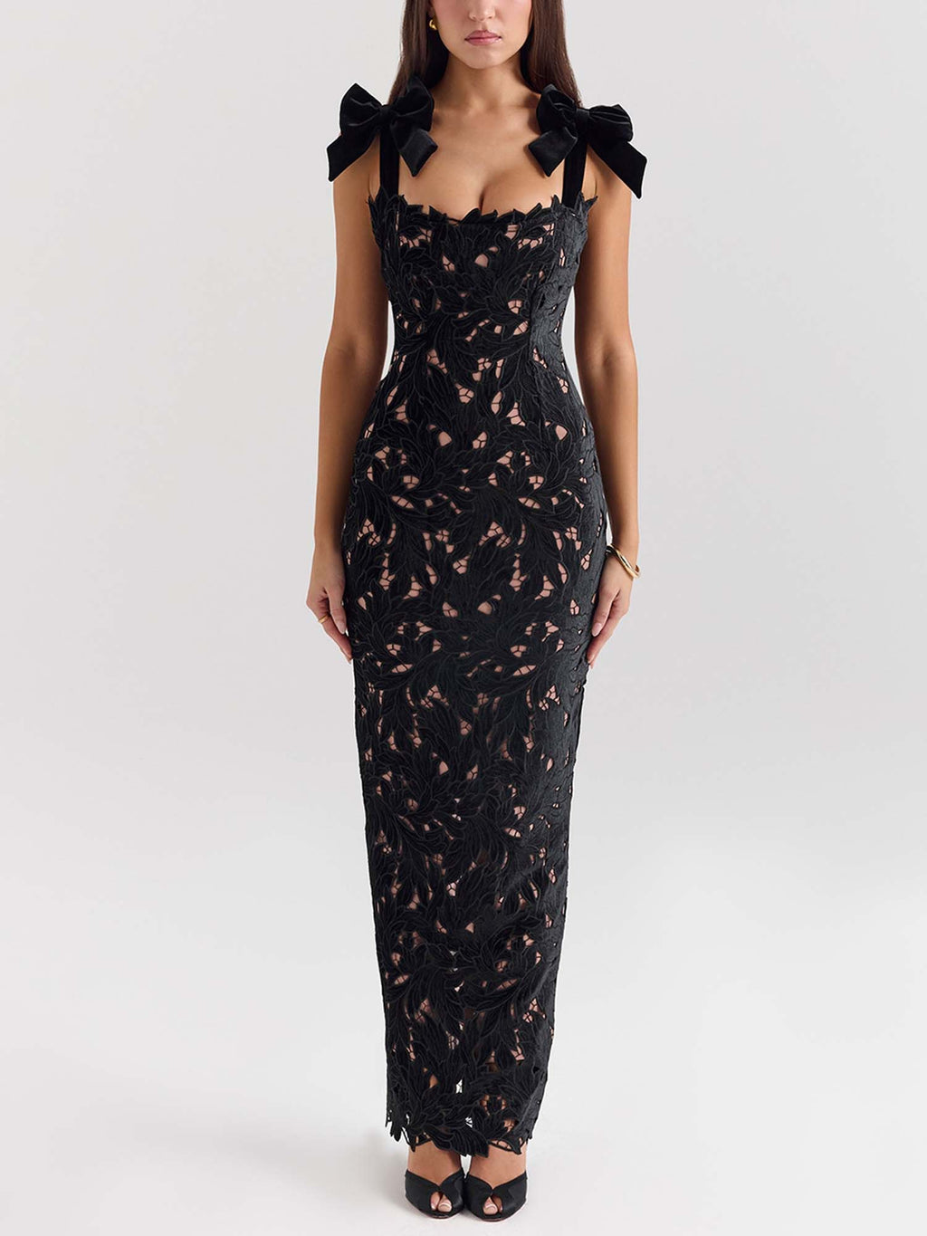 Black Vibrant Maxi Dress Festival Flair