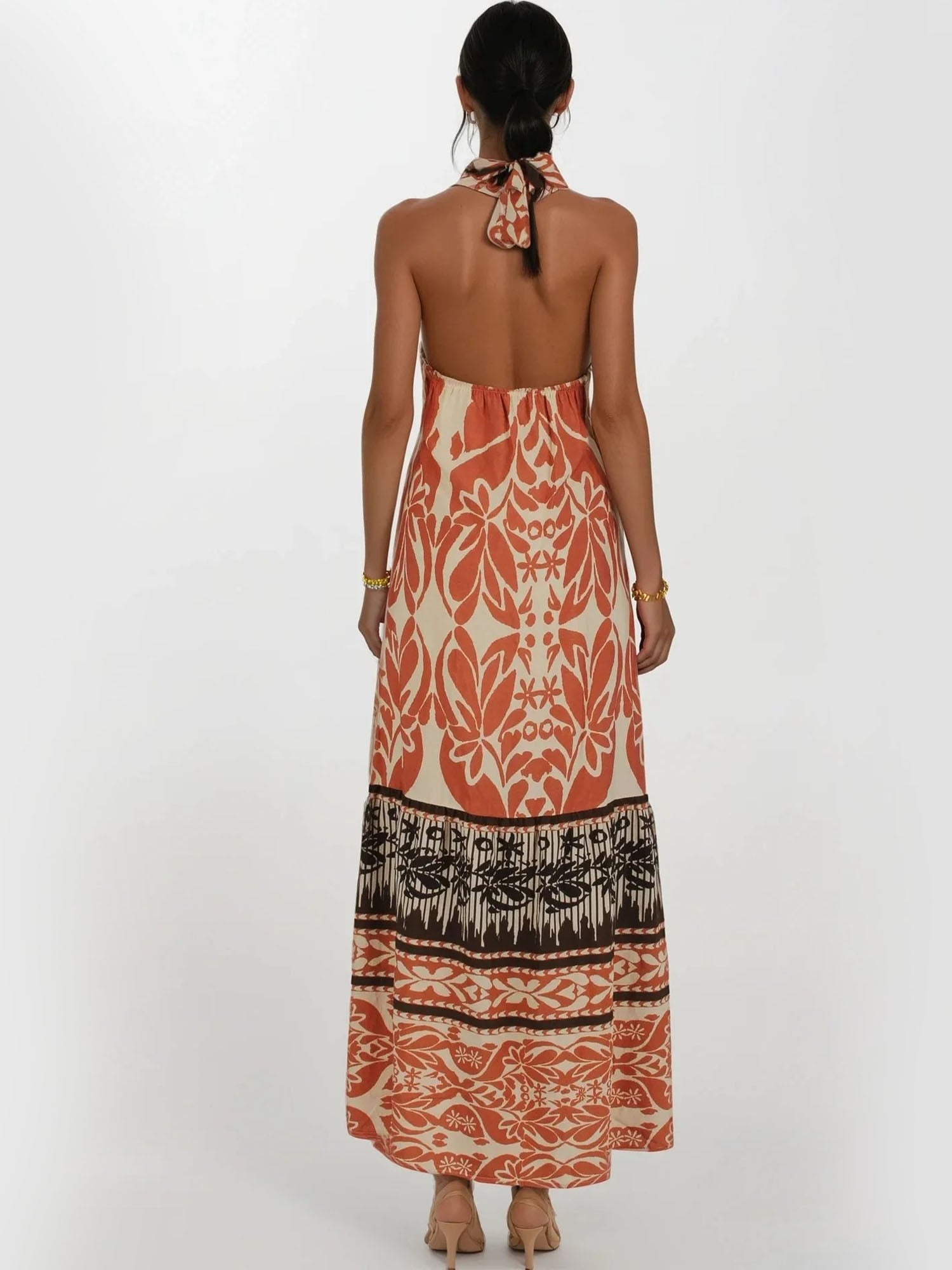Bohemian Printed Maxi Dress – Gretachic