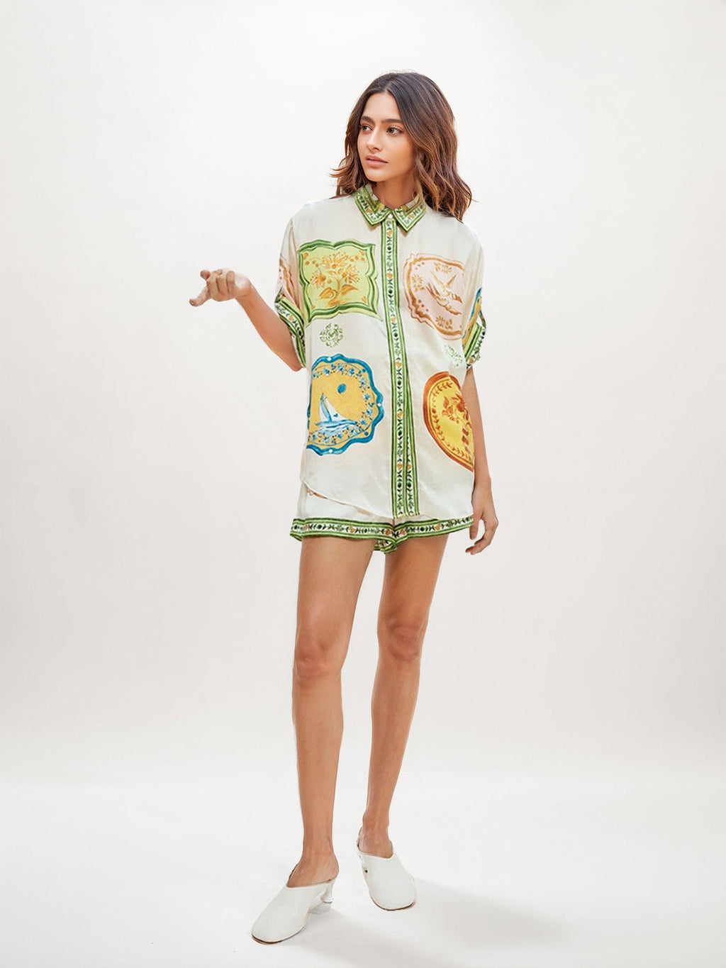 Vintage Tapestry Print Two-Piece Set