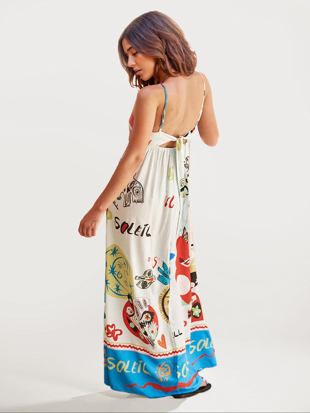 Printed Boho Maxi Dress