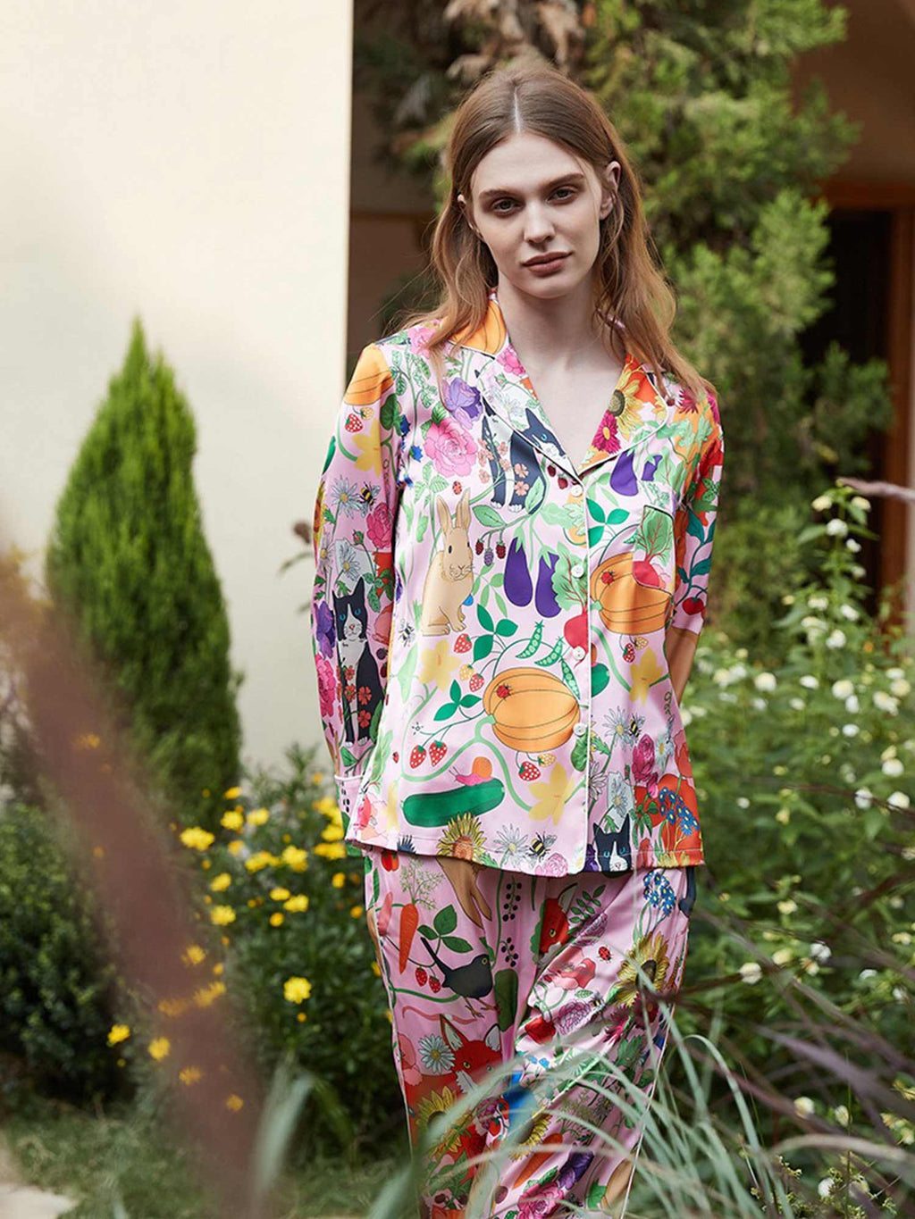 Pumpkin Garden Pajama Set