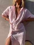 Oversized Shirt Dress