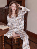 Chain Link Pattern Pajama Set