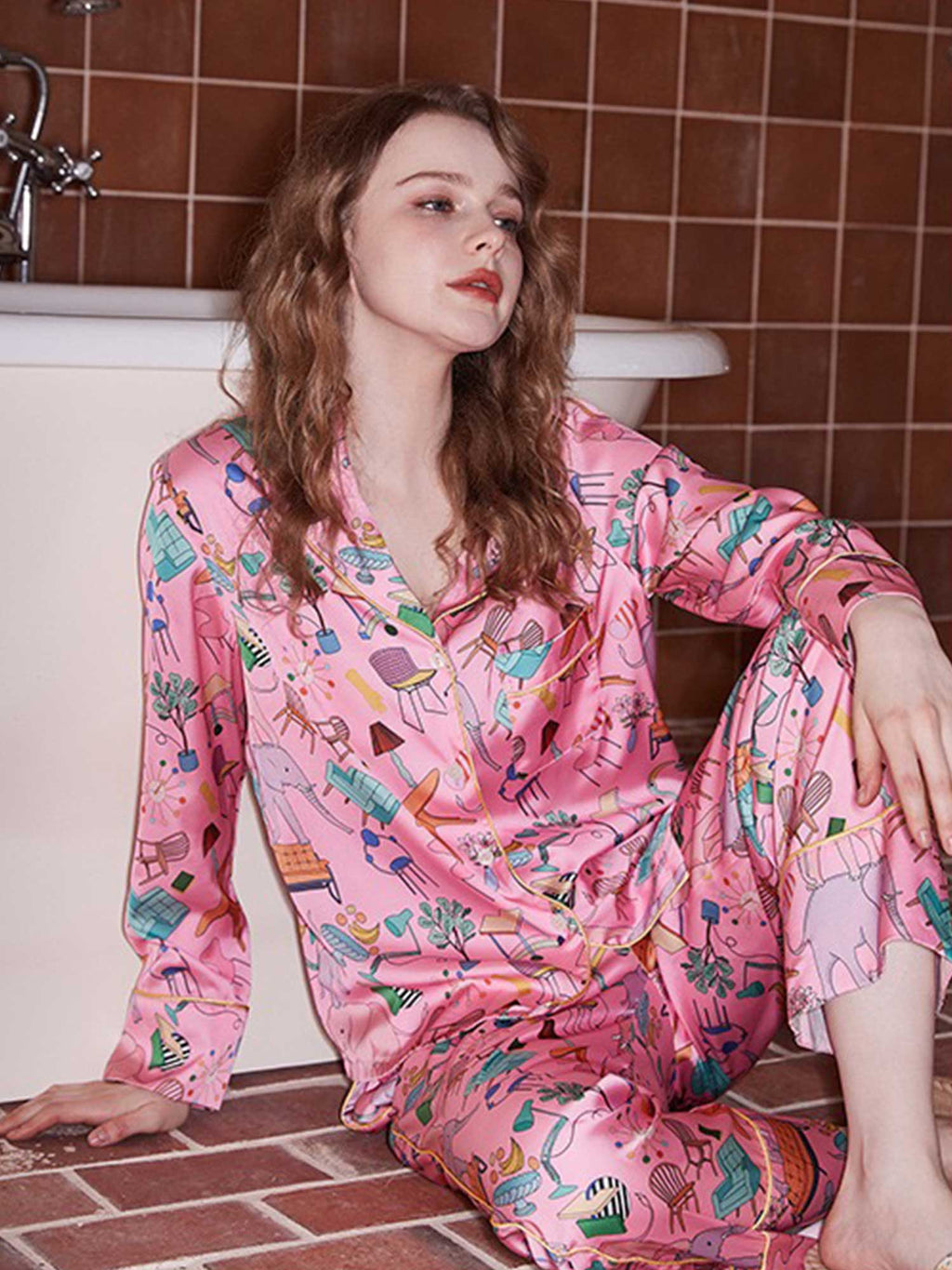 Furniture Print Pajama Set