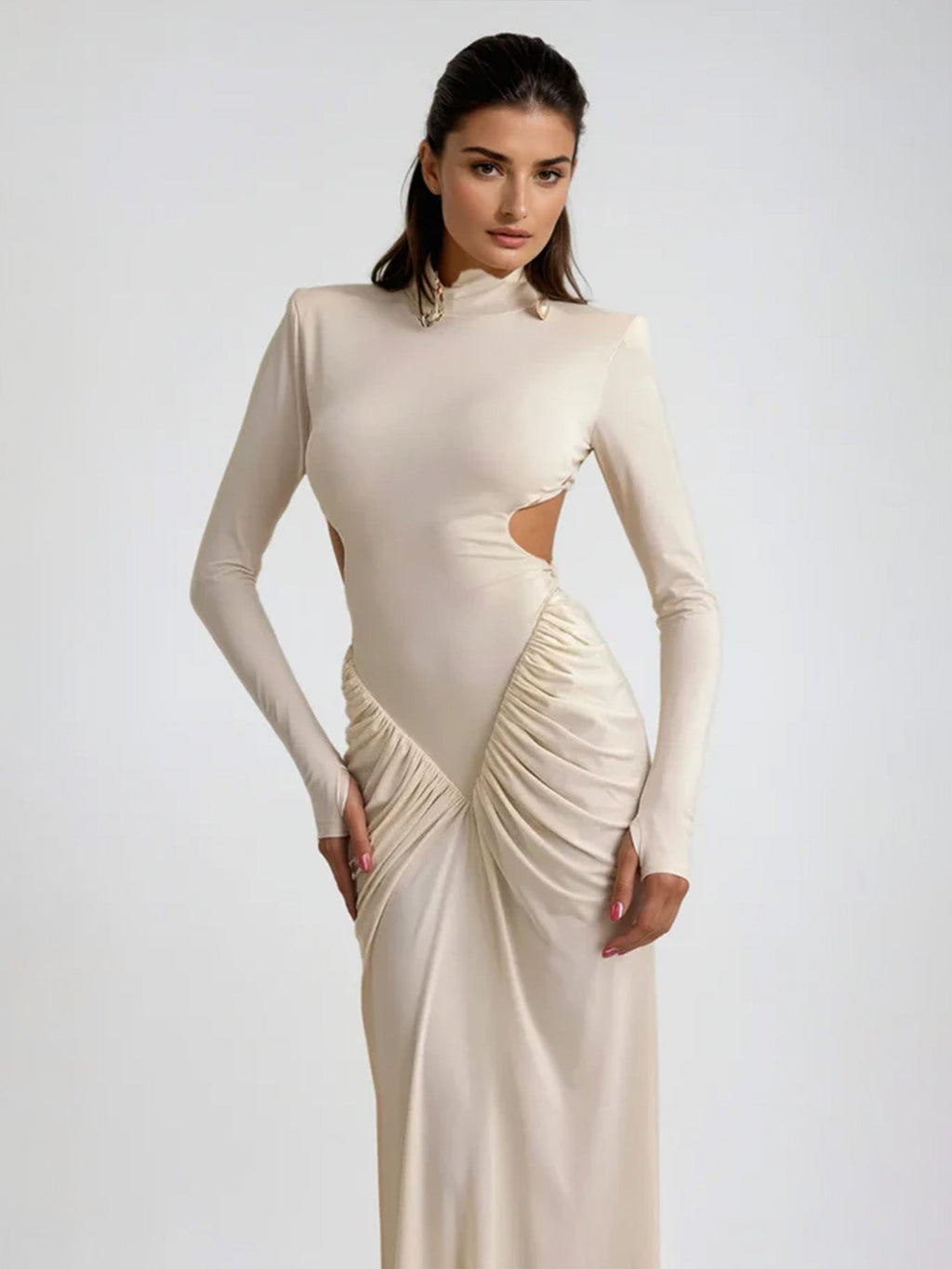 Pleated Whisper Maxi Dress