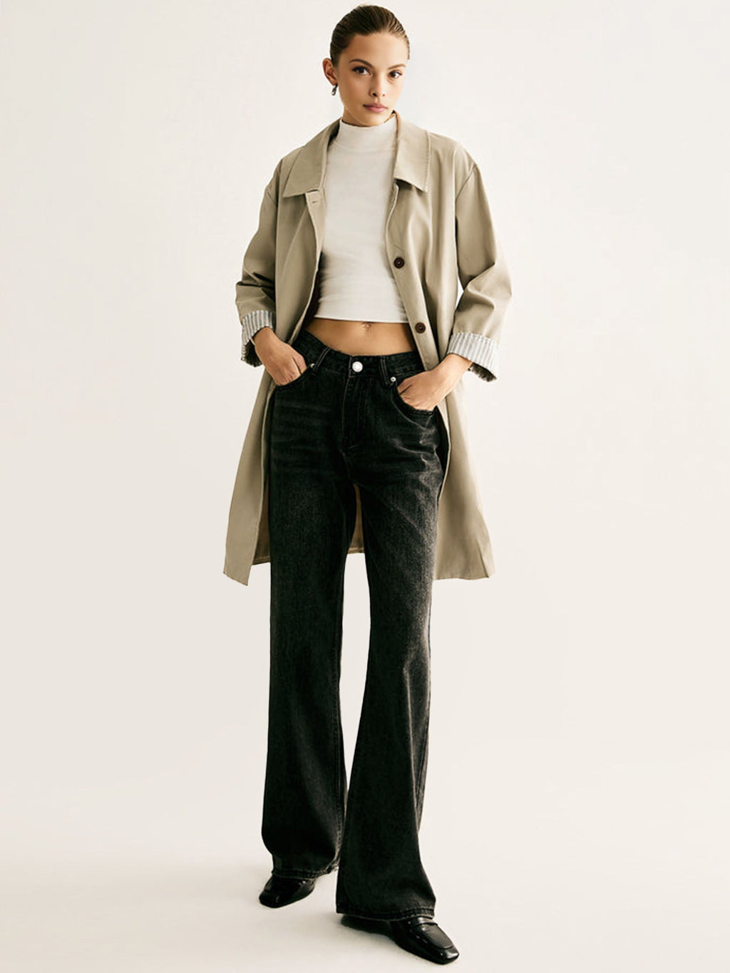 Beige Trench Coat