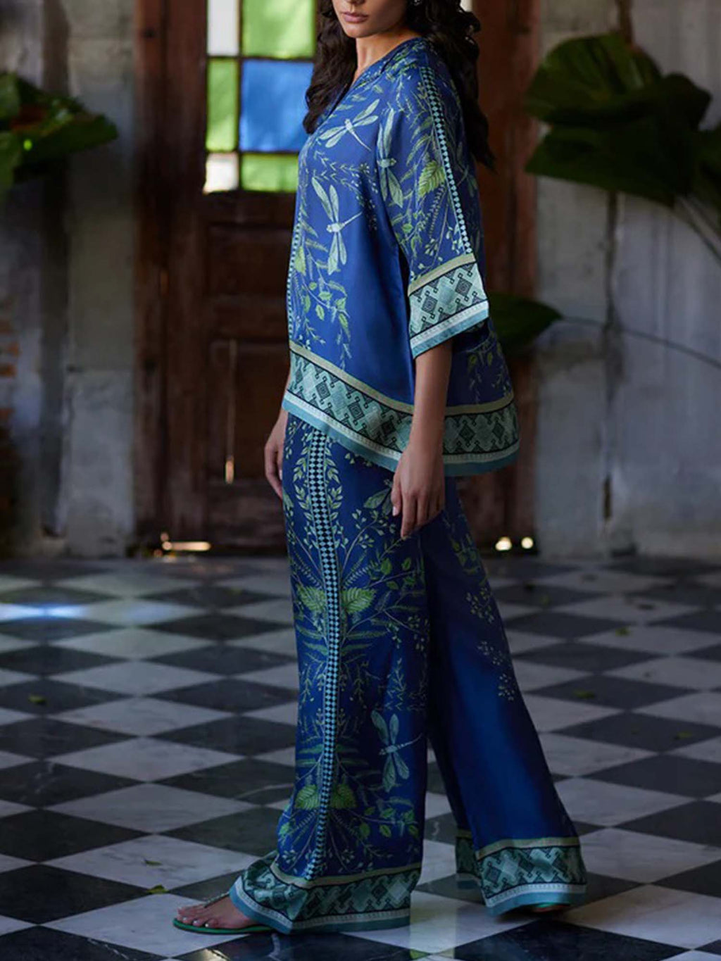 Indigo Dragonfly Camp Shirt