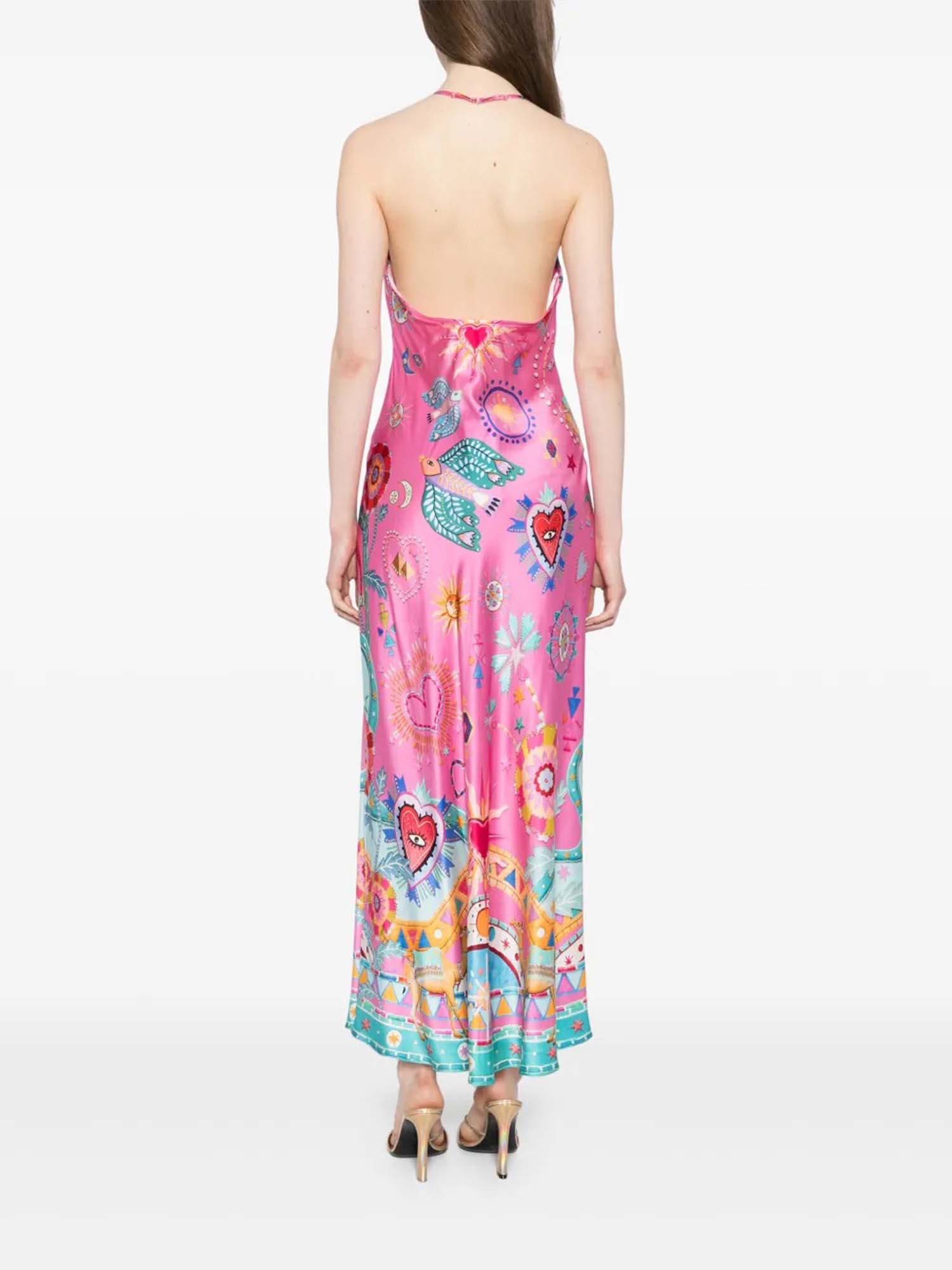 Psychedelic Bloom Printed Maxi Dress