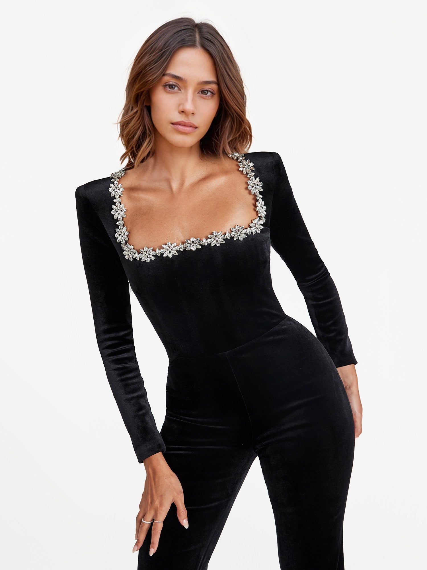 Elegant Whispered Shadowed Jumpsuit