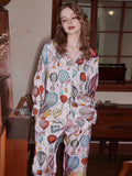 Hot Air Balloon Print Pajama Set