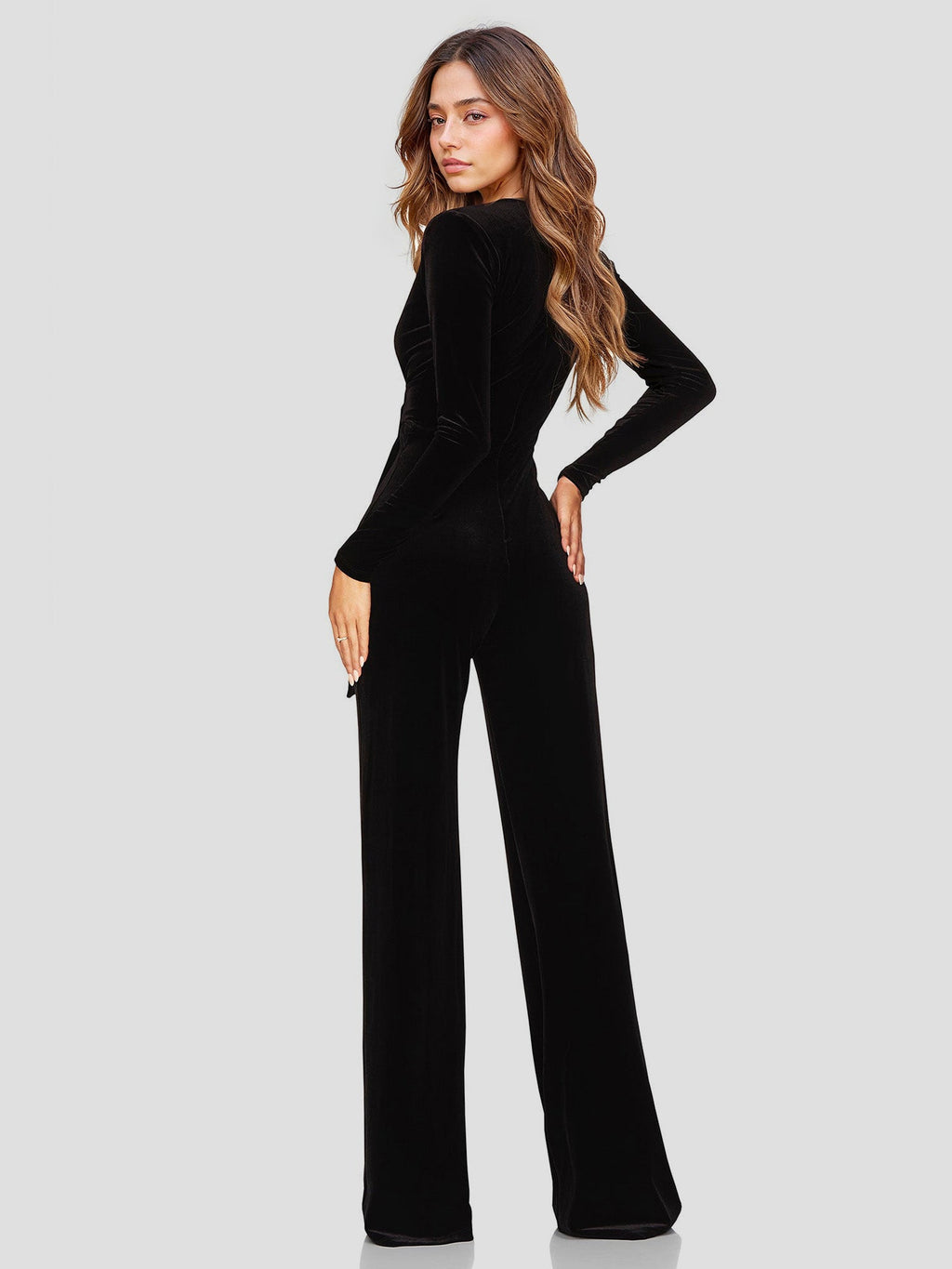 V-Neck Jumpsuit