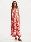 Strapless Floral Maxi Dress