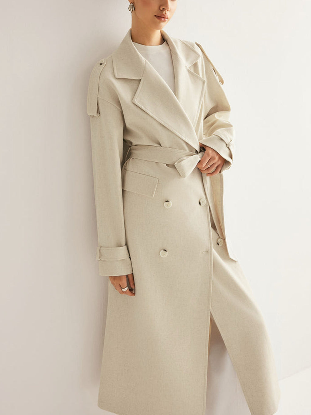 Kot Trench Beige