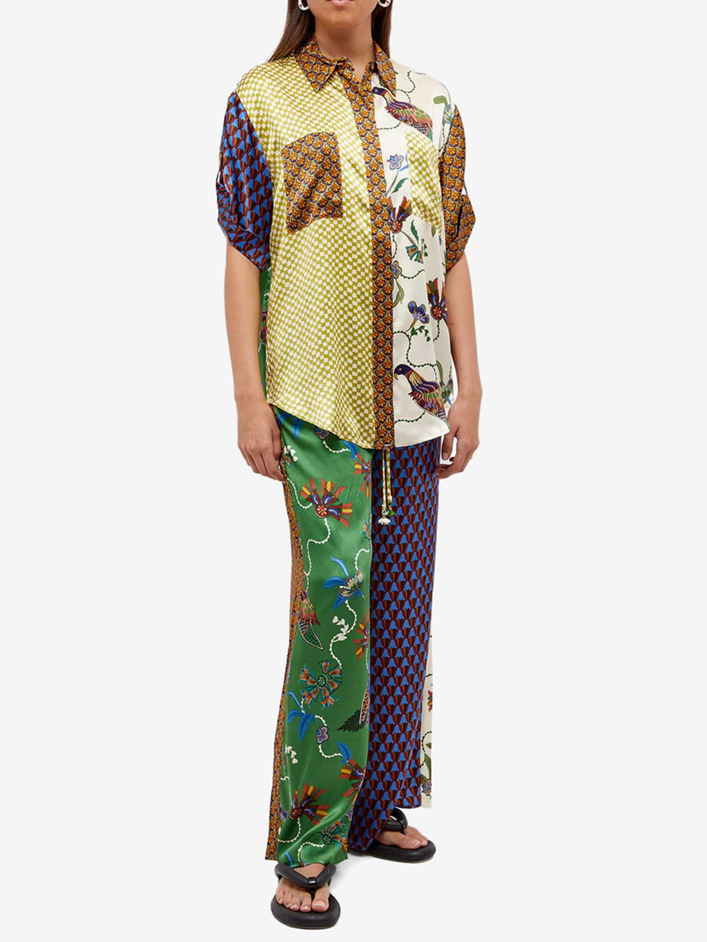 Birdsong Contrast Print Shirt