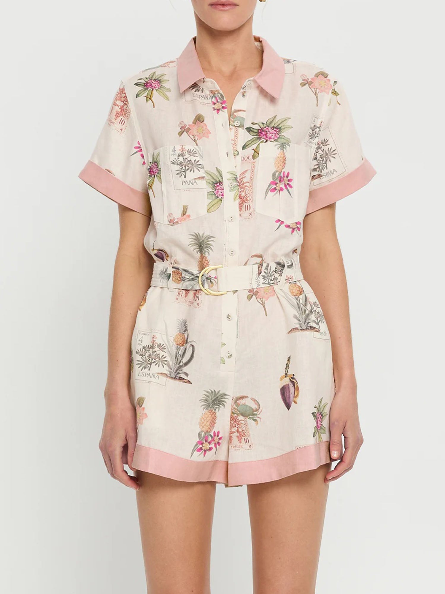 Whimsical Jungle Print Romper