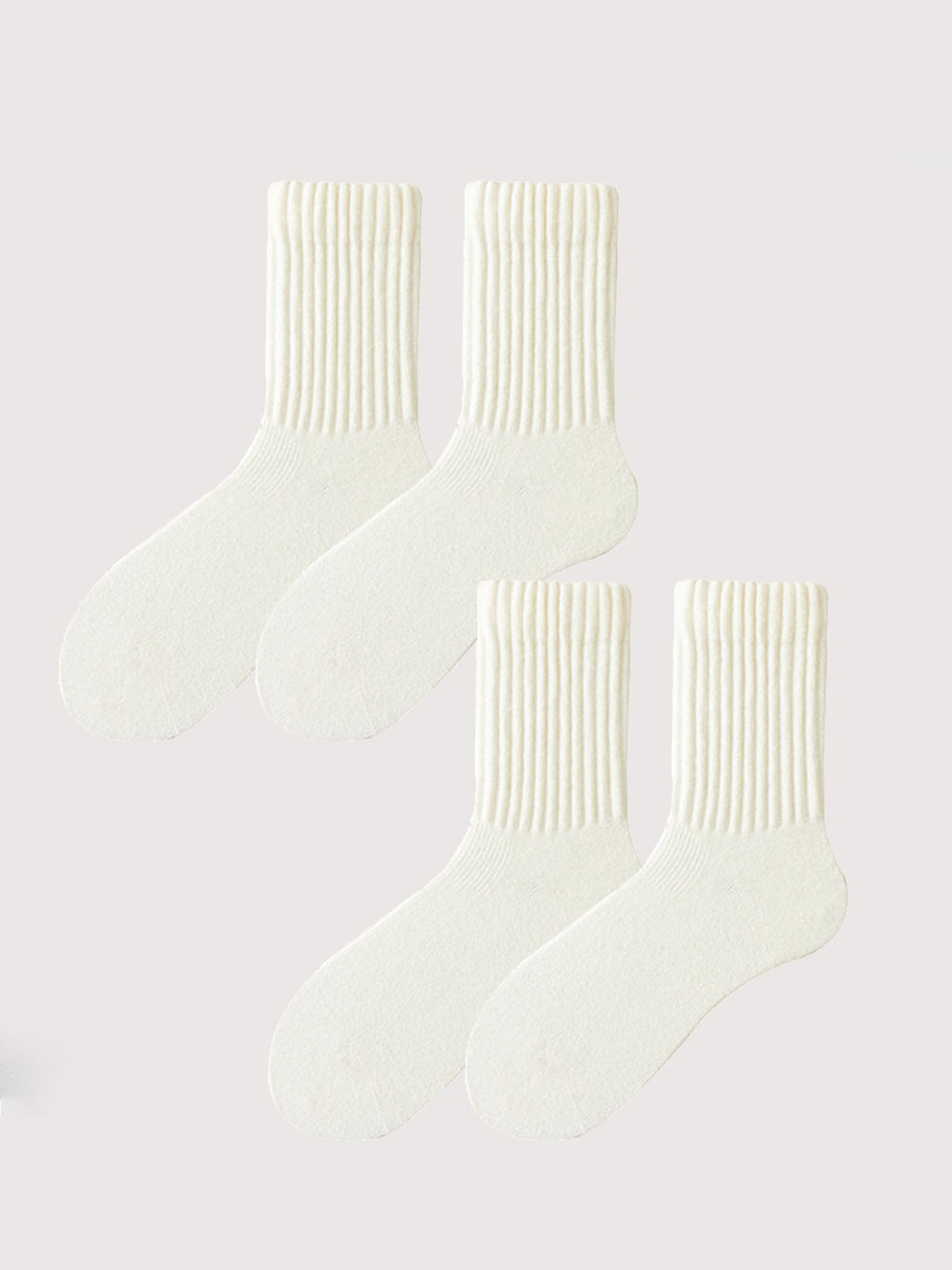 Cozy Knit Wool Socks(2-Pack)