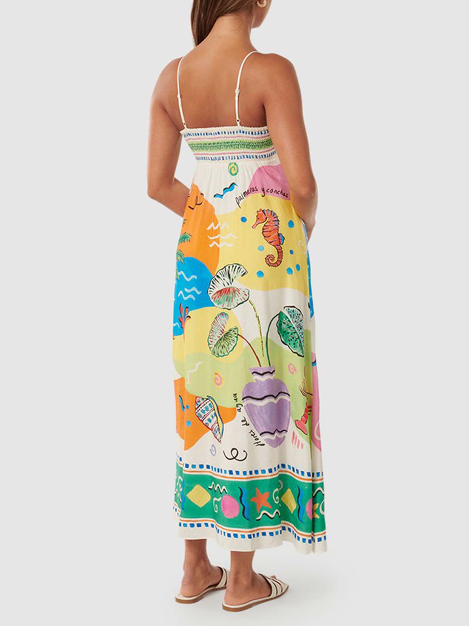 Tropical Maxi Dress with Bold Prints