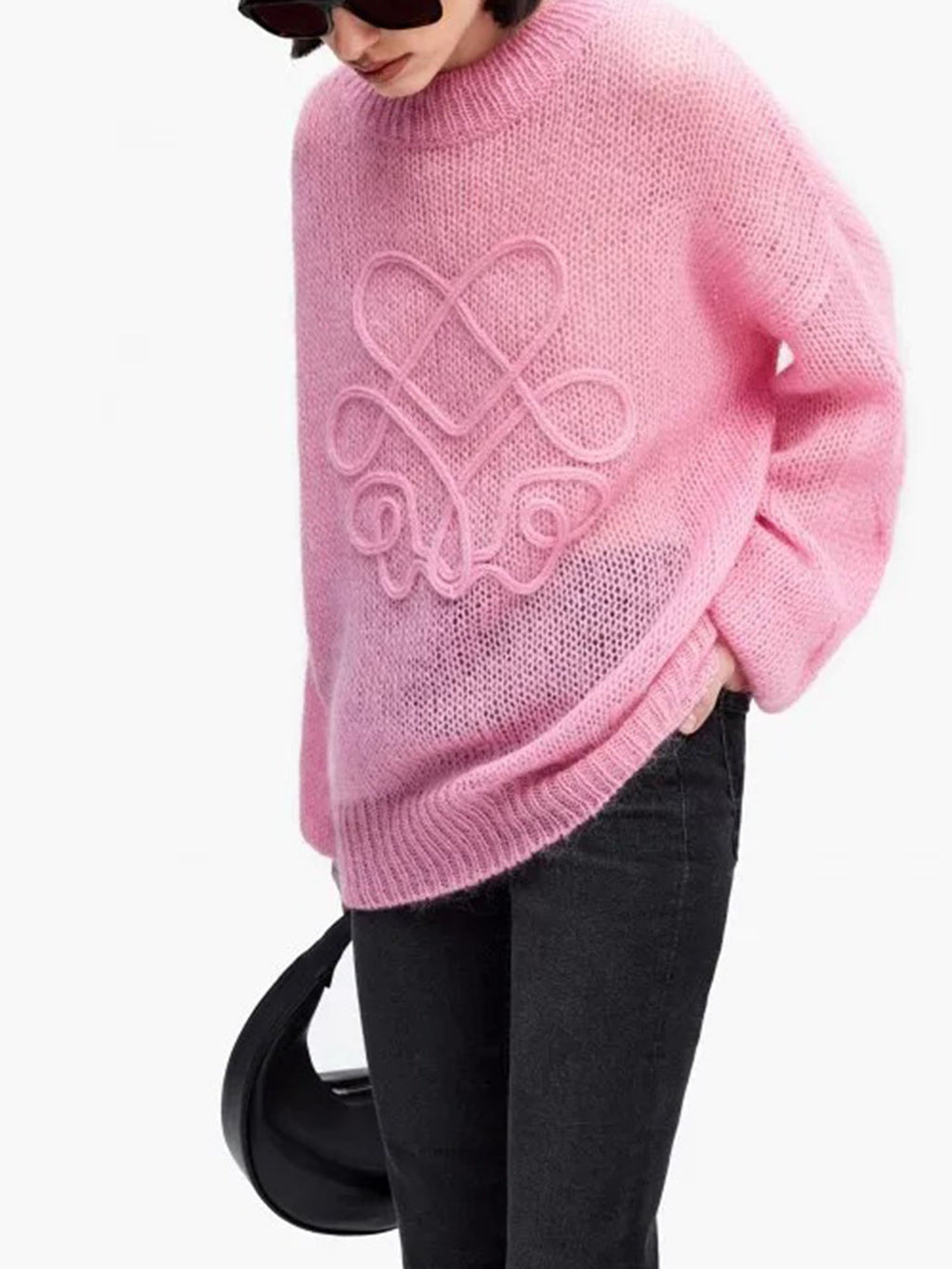 Sweater Harmoni Kotak-kotak Pinl