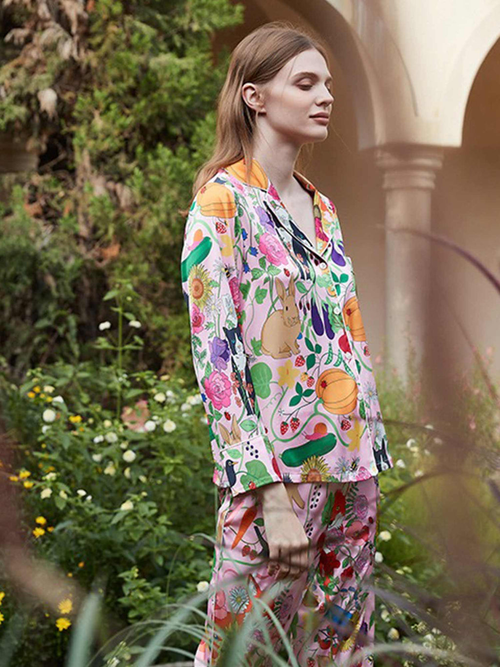 Pumpkin Garden Pajama Set